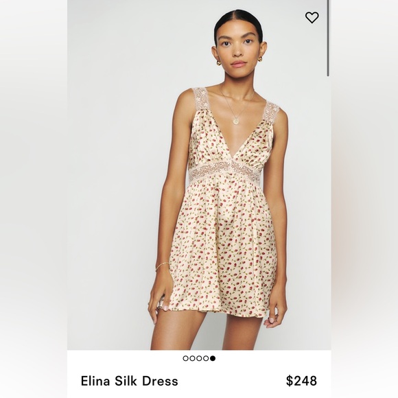 Reformation Elina Silk Dress - Picture 2 of 7